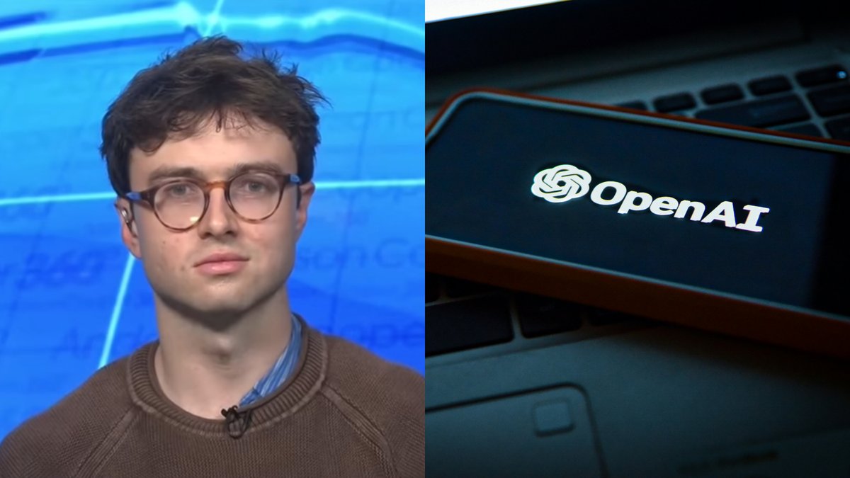 HugoGloss's tweet photo. Após dizer que IA pode “matar todos”, ex-OpenAI detalha cenário assustador e alerta: “Pode acontecer no próximo ano” https://t.co/mwIx0RR36H (📸: Reprodução; CNN / Unsplash; Levart https://t.co/oWtOV9AyqW
