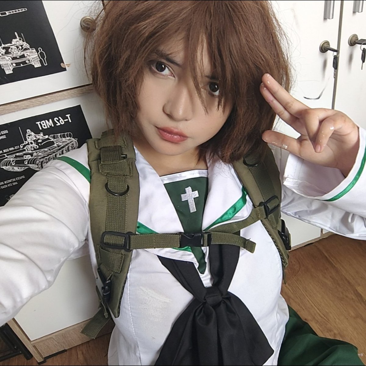 RinGuji's tweet photo. yukari akiyama cos!! https://t.co/5gz164Hyya