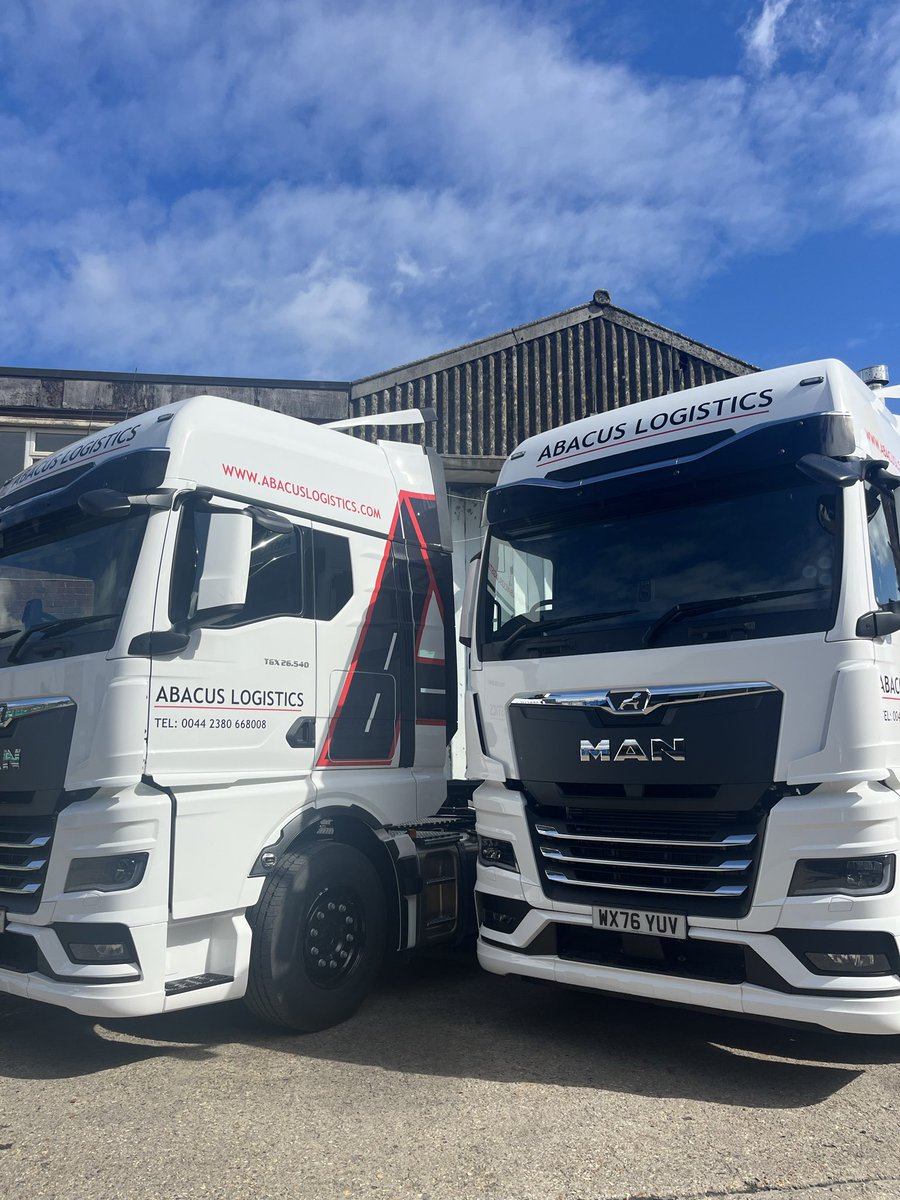 AbacusLogistics's tweet photo. Our Brand New 76 Plate MAN Trucks for the Felixstowe Branch, Thank you @mantruckbusuk For Delivery &amp; Customer Service Again! https://t.co/qFx2RTmi8t