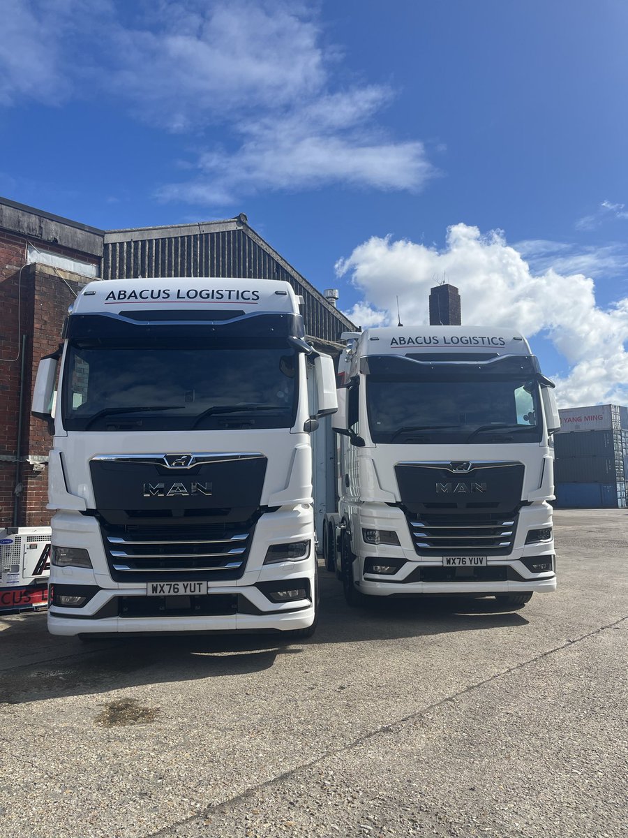 AbacusLogistics's tweet photo. Our Brand New 76 Plate MAN Trucks for the Felixstowe Branch, Thank you @mantruckbusuk For Delivery &amp; Customer Service Again! https://t.co/qFx2RTmi8t