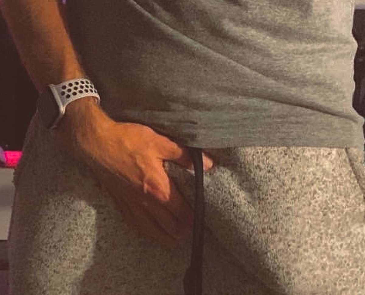 NuttingEtAl's tweet photo. couldn’t decide between posting my hand or grey sweatpants… decided why not both #fridayfunday #nsfwtwtًً #hands #sweatpants #teasing https://t.co/evI4h3yqFc
