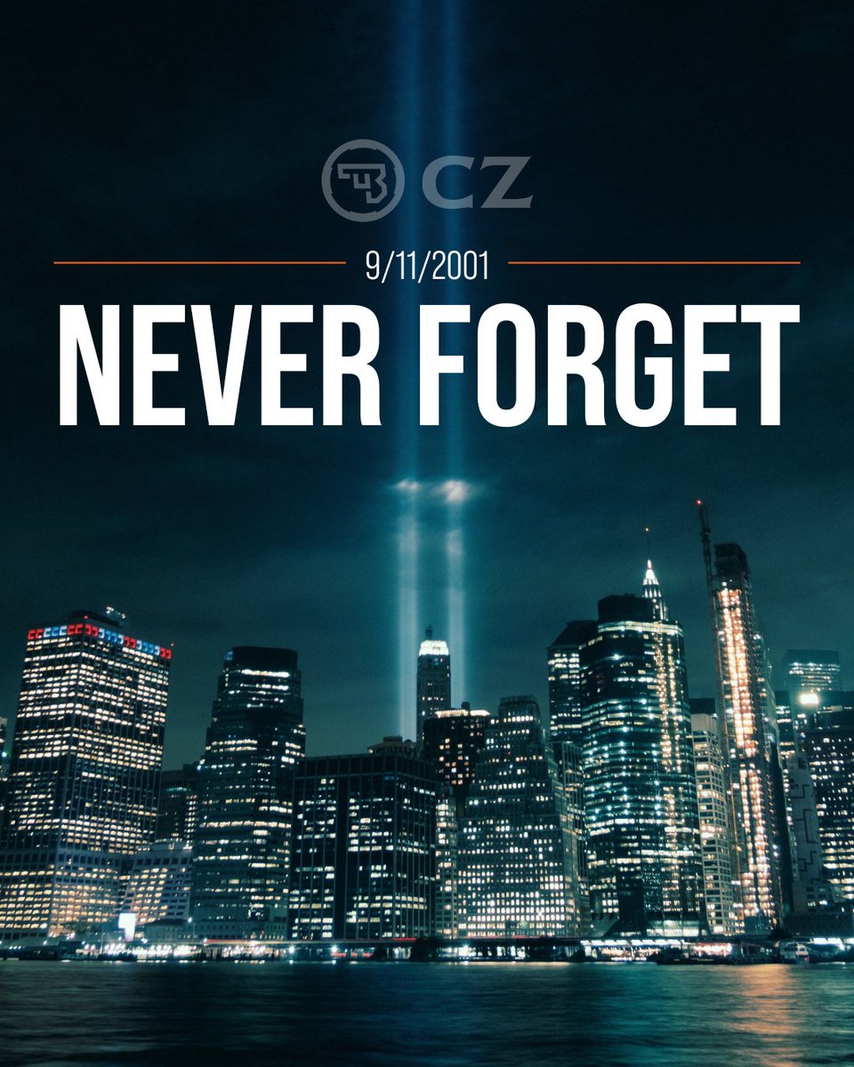 CZ_Firearms's tweet photo. Remembering those we lost, those who answered the call, and the courage shown by all.

Never Forget. https://t.co/EoZKNRvQZn