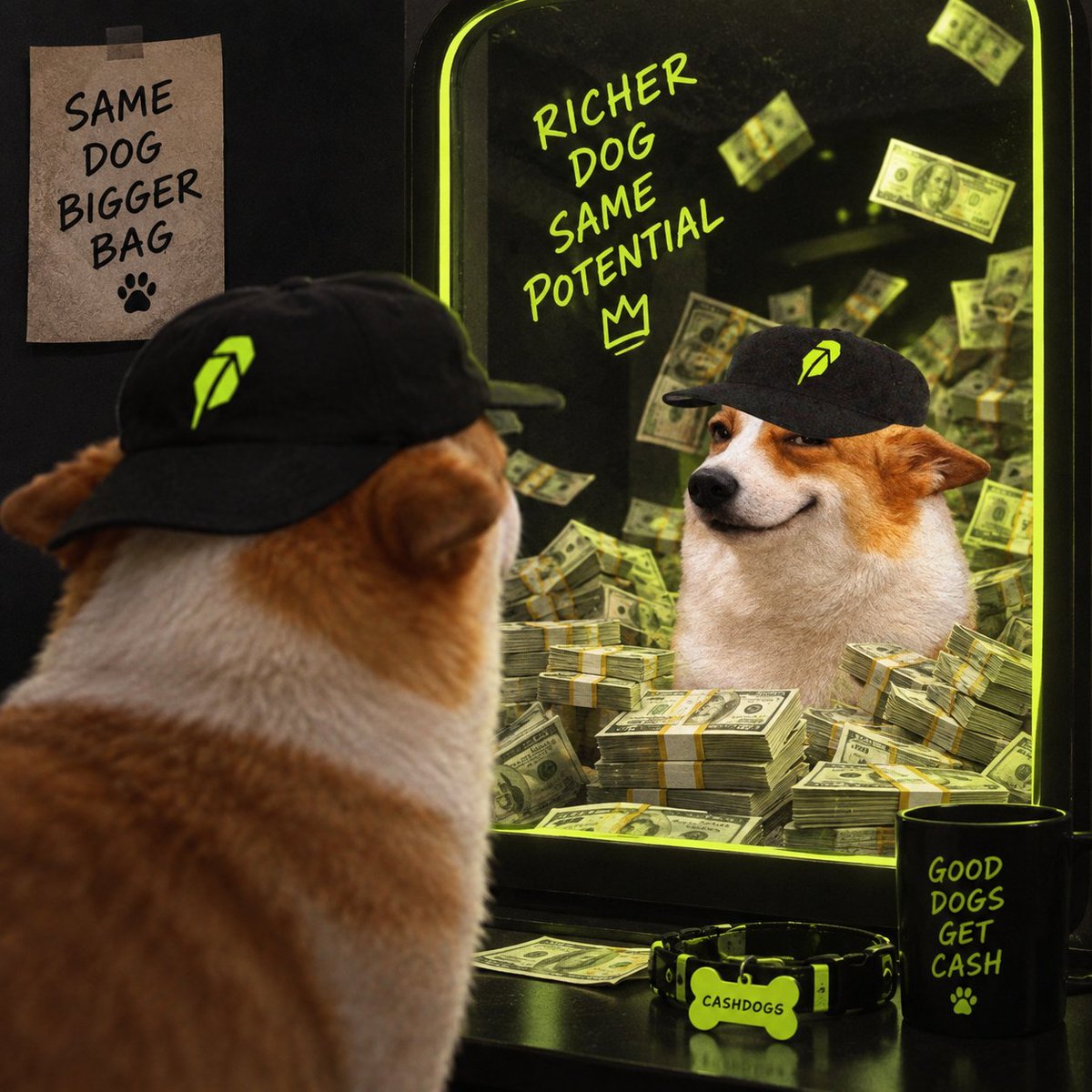 CashDogs_'s tweet photo. 💰 $100 $USDG GIVEAWAY 💰

To celebrate the launch of $CASHDOGS, we're giving 10 lucky winners $10 each 🔥

To enter:

Like &amp; RT
Follow @CashDogs_ 🐶
Change your PFP to any Cash Dog NFT
Drop your EVM address 👇
Ends in 24 hours

Good luck, Dogs 🐶💰 https://t.co/v72QiRUvDa