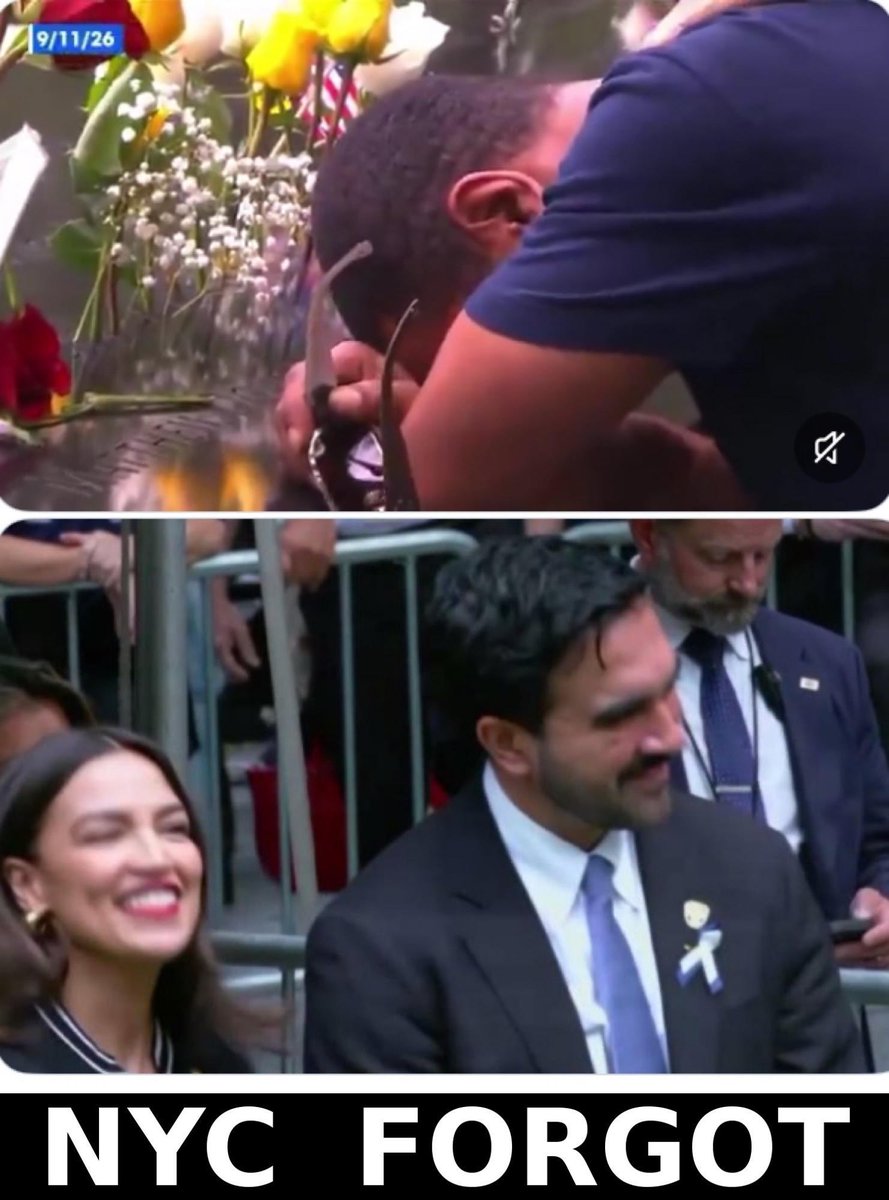 ZeekArkham's tweet photo. AOC,

You laughed and giggled with the jihadist while the names were being read.

This is empty. This is meaningless. We know how you really feel.

You’re a fake chick from Yorktown Heights who has to cosplay as a “Bronx girl” in order to attempt to get street cred. Mamdani is cosplaying as an American while being a terrorist-sympathizing jihadist. Neither one of you should have been there.

You couldn’t care less about the people who were murdered on that day, you couldn’t care less about New Yorkers, you definitely don’t care about black folks (with your community noted post earlier today and your fake “blaccent” that sounds worse than Kamala’s), and you have no problem standing with the enemies of this country. You’re even more of a traitor than Mamdani is because you were born here.

This country needs to wake up. Neither one of you should be in the position you’re in. We’ve forgotten.