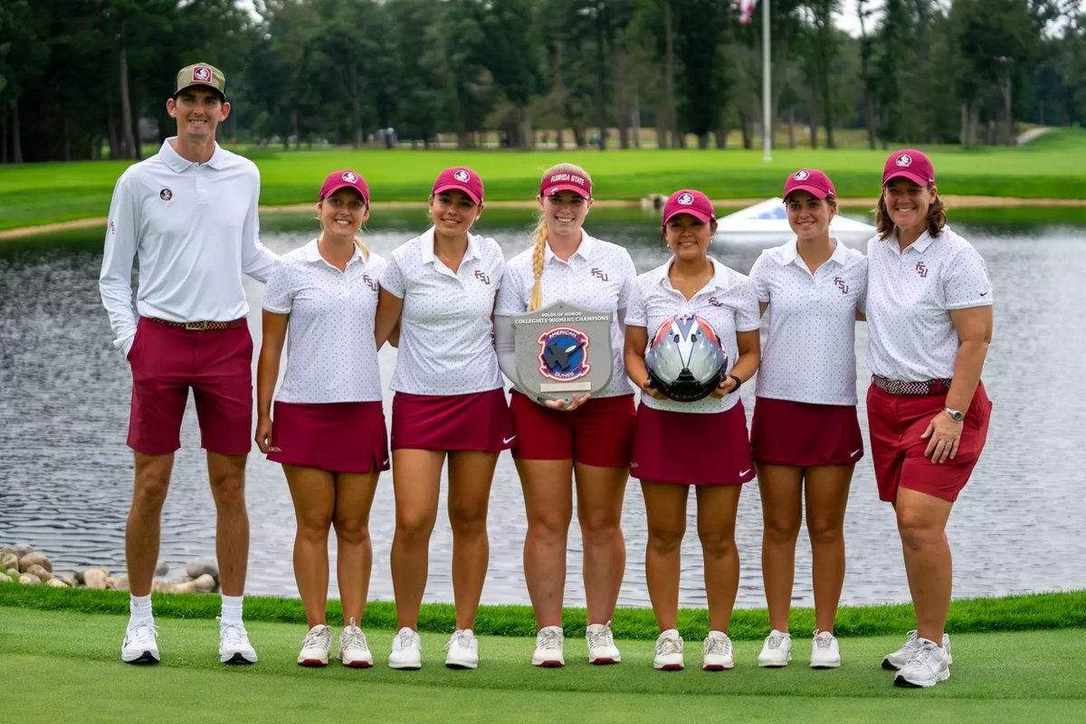 Seminoles's tweet photo. We talk @FSUSoccer and @FSUGolf this week on the @SeminoleSSN Podcast! ⚽️⛳️

Brian Pensky discusses the start to the season for the defending National Champions. Plus @CoachBondFSU joins us to recap the win at the Folds of Honor Collegiate. 

Listen on the Seminoles Unconquered app and all streaming platforms! 📲