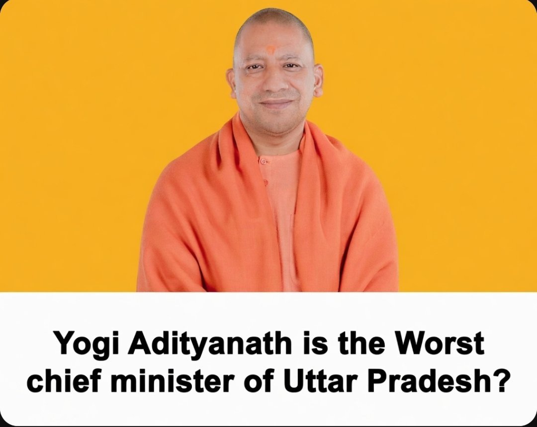 CJP_for_India's tweet photo. Is Yogi Adityanath the worst chief minister of Uttar Pradesh history??

Comment your opinion and share this post.
Join @CJP_for_India https://t.co/5UlRLIyocy