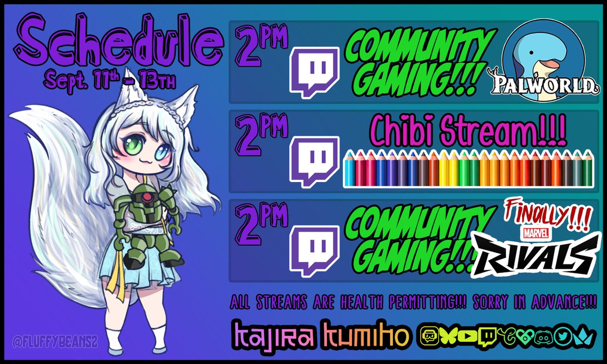 kajirakumiho's tweet photo. Short and sweet stream schedule this weekend, I’ll put out a roadmap next week…
Not quite ready to lewd stream yet, thank you for understanding…
Love you guys! https://t.co/yN1PNLPqZv