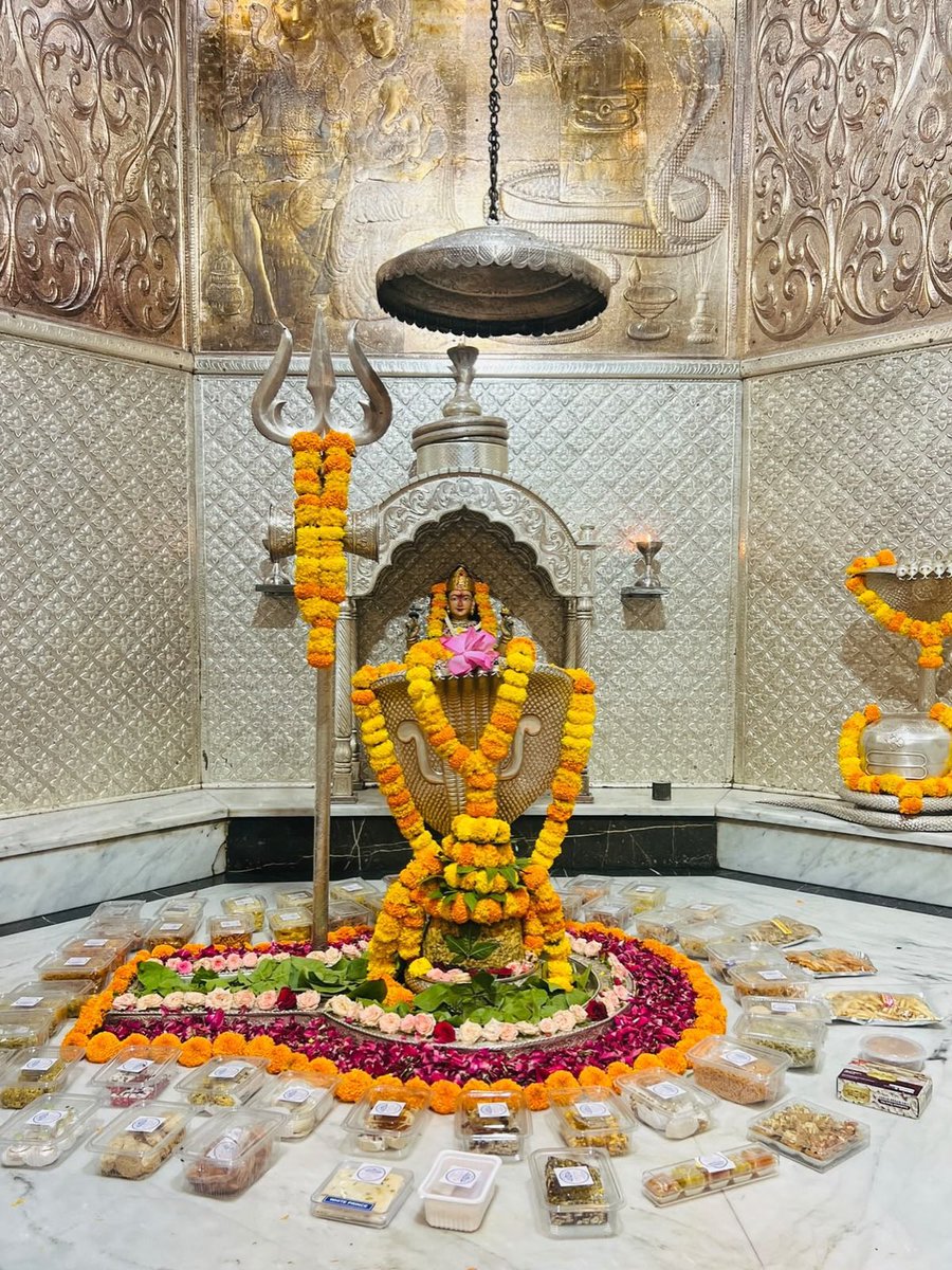12Jyotirling's tweet photo. श्री नागेश्वर ज्योतिर्लिंग जी के आज के संध्या आरती दिव्य श्रृंगार दर्शन 11.09.2026 https://t.co/UEeVMW4HOx