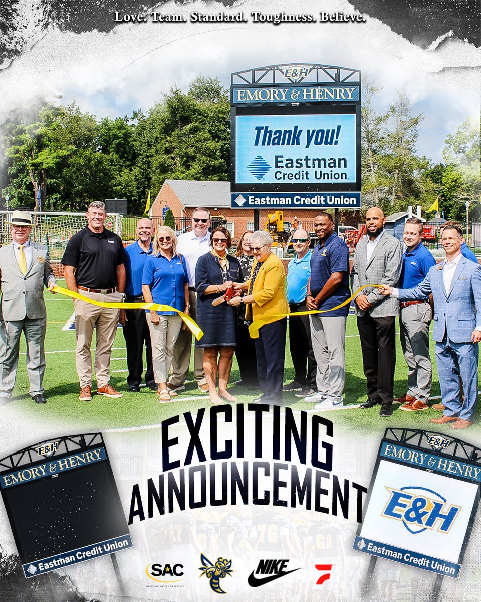 EmoryHenry_FB's tweet photo. 𝙁𝙧𝙚𝙙 𝙎𝙚𝙡𝙛𝙚 𝙎𝙩𝙖𝙙𝙞𝙪𝙢 𝙐𝙥𝙜𝙧𝙖𝙙𝙚!📈🏟️

#GoWasps 
#BlueCollarGoldStandard https://t.co/oHhdsbIfq3