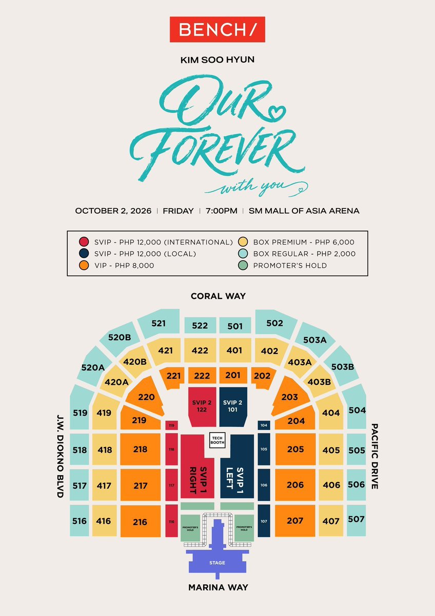 ticketmasterwrl's tweet photo. 🔥 KIM SOO HYUN IN MANILA – HTB / TICKETING ASSISTANCE AVAILABLE 🔥

📍 SM Mall of Asia Arena
📆2026.10.02

✔️ Global Fans welcome
✔️ Personal account &amp; details protected
✔️ Trusted service &amp; proven success rate💯 Secure your slot early!

📥

#BENCHxKimSooHyun https://t.co/mzLff7nqPq
