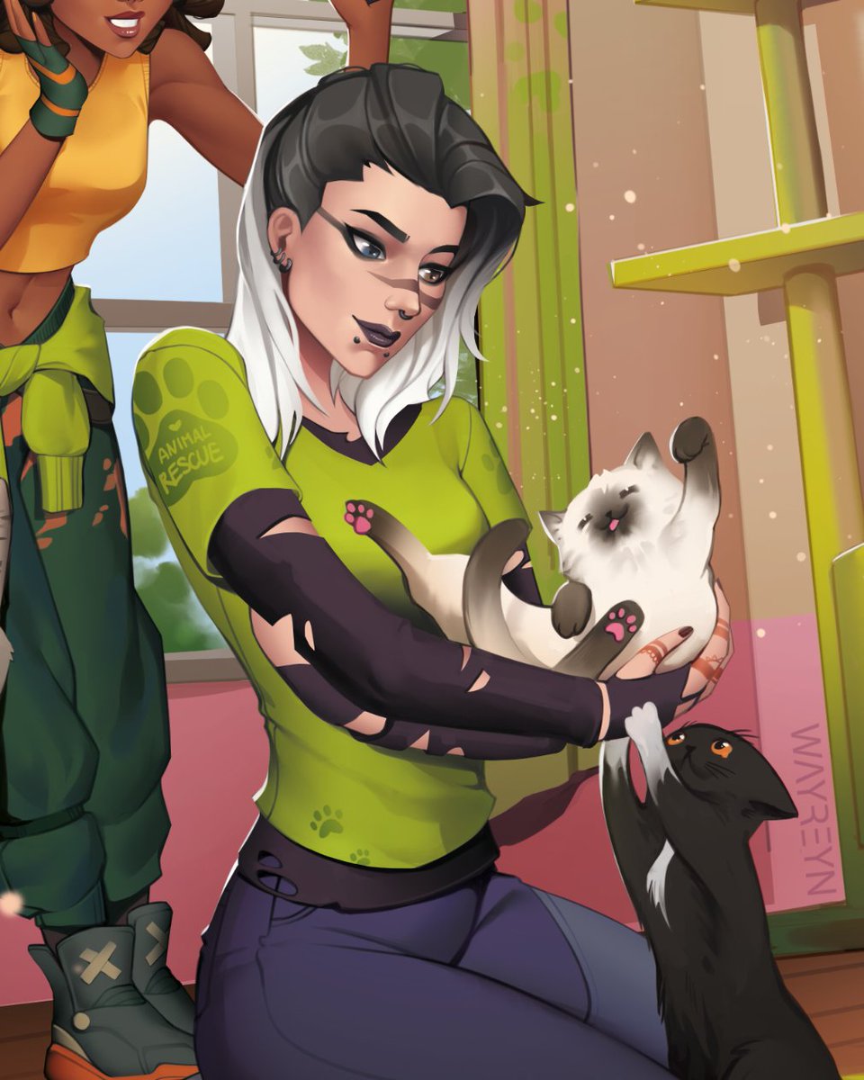 wayreyn_art's tweet photo. kitty time 🥹 #fade #astra #valorant https://t.co/6sX8ZUGrWF