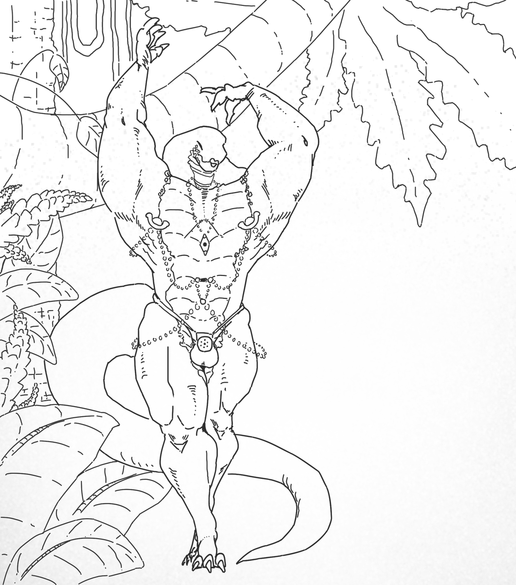 Aneoope's tweet photo. Lining ! snake ! muscular #anthroart #furry #furryart #nsfw https://t.co/eygGMfXqOs