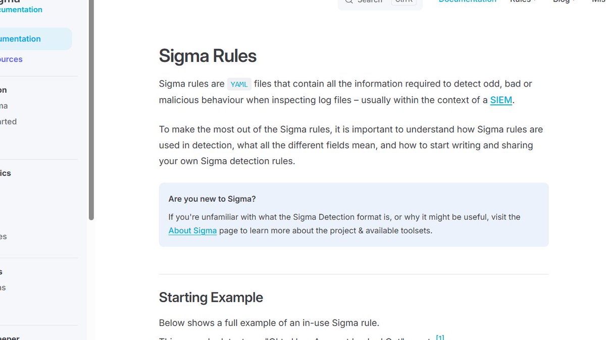 FouadVerse's tweet photo. Day 2/30:

I started reading Sigma Rules documentation in order to understand what they are and how to use them

@malik_cybersec @DefendWithFelix @Niffeey007 
#30DaysCybersecurityChallenge https://t.co/gupw6y7rtl