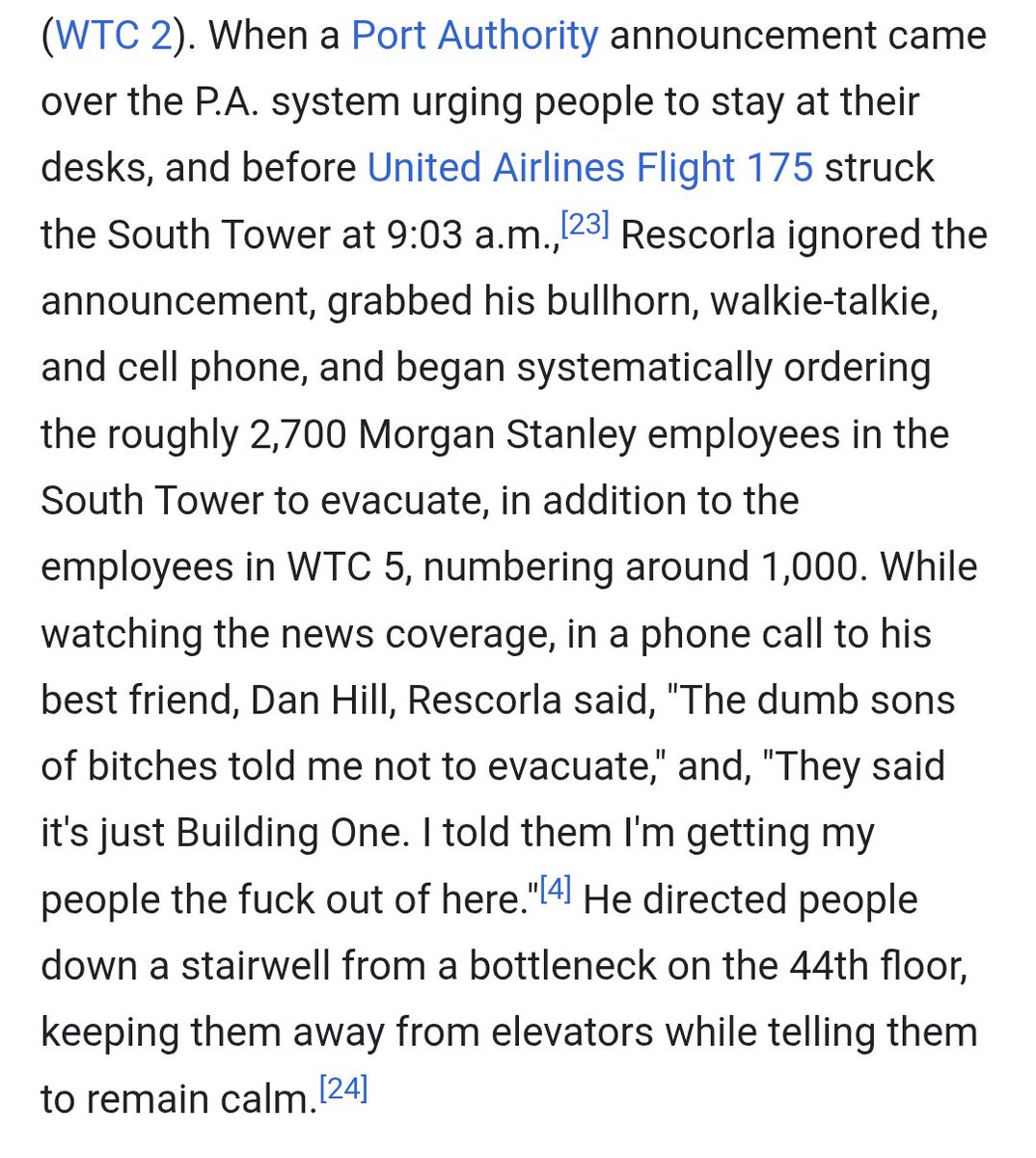 theemmacasey's tweet photo. who up reading Rick Rescola's wikipedia page and crying? https://t.co/FuqxtZSYfs