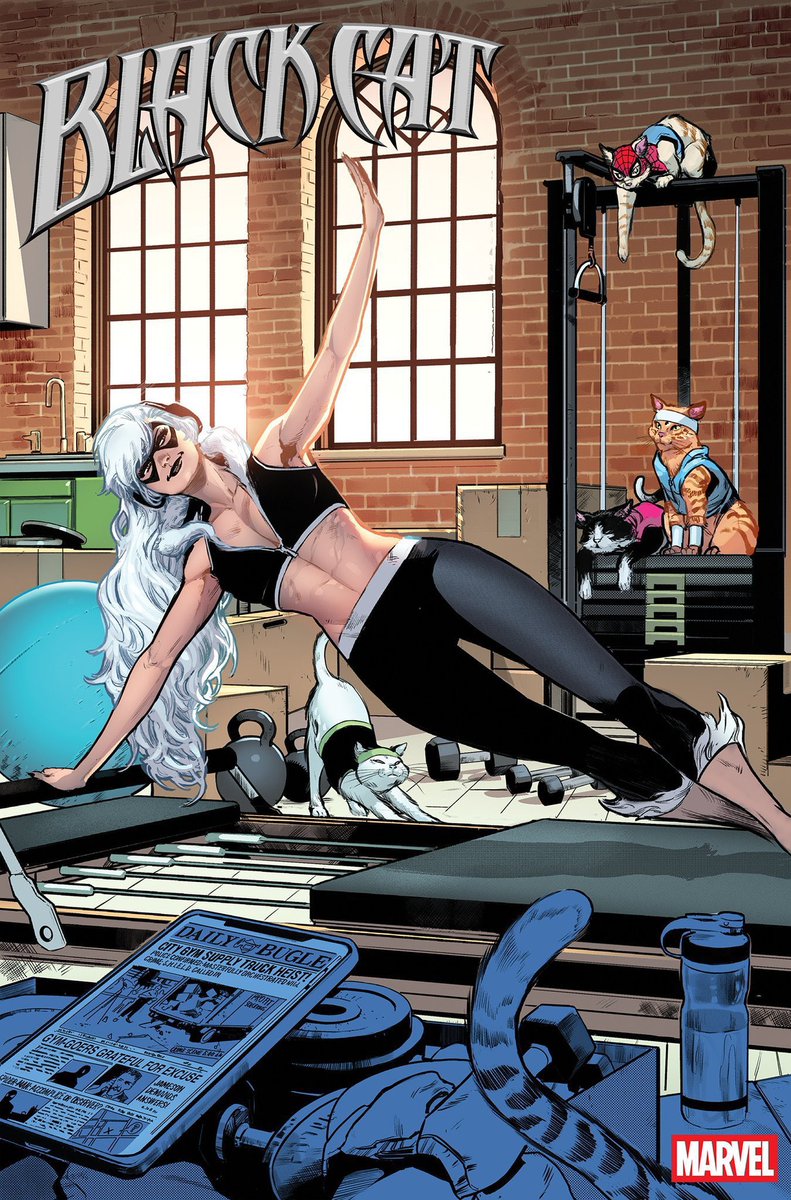 ReignOfPride's tweet photo. The Spider-Man cat in the back 😭 https://t.co/0SXZVHVj71
