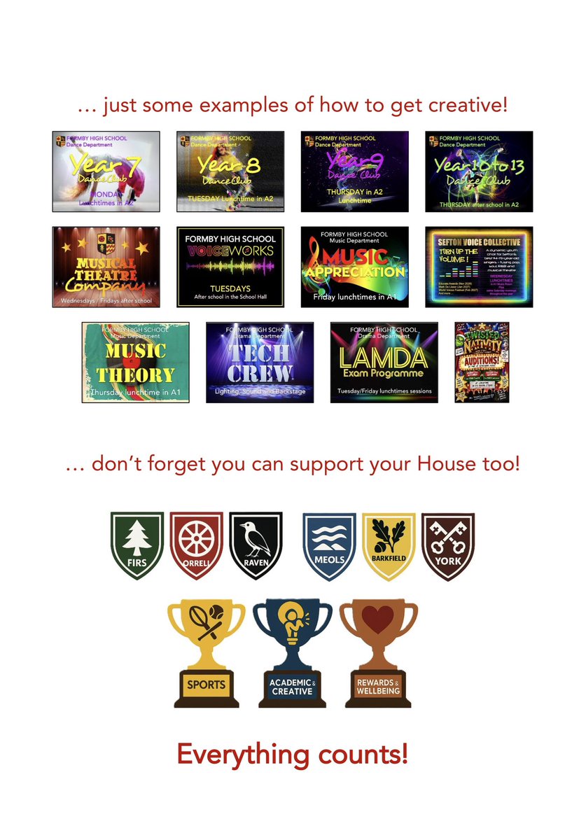 FormbyHigh's tweet photo. On your mark, get set, go! Our new FHSXTRA Directory is now available. Lots of great extra-curricular activities on offer this term. Students should see each staff member to secure their places. Full details in today’s email to parents. https://t.co/LcMaPFOWH2
