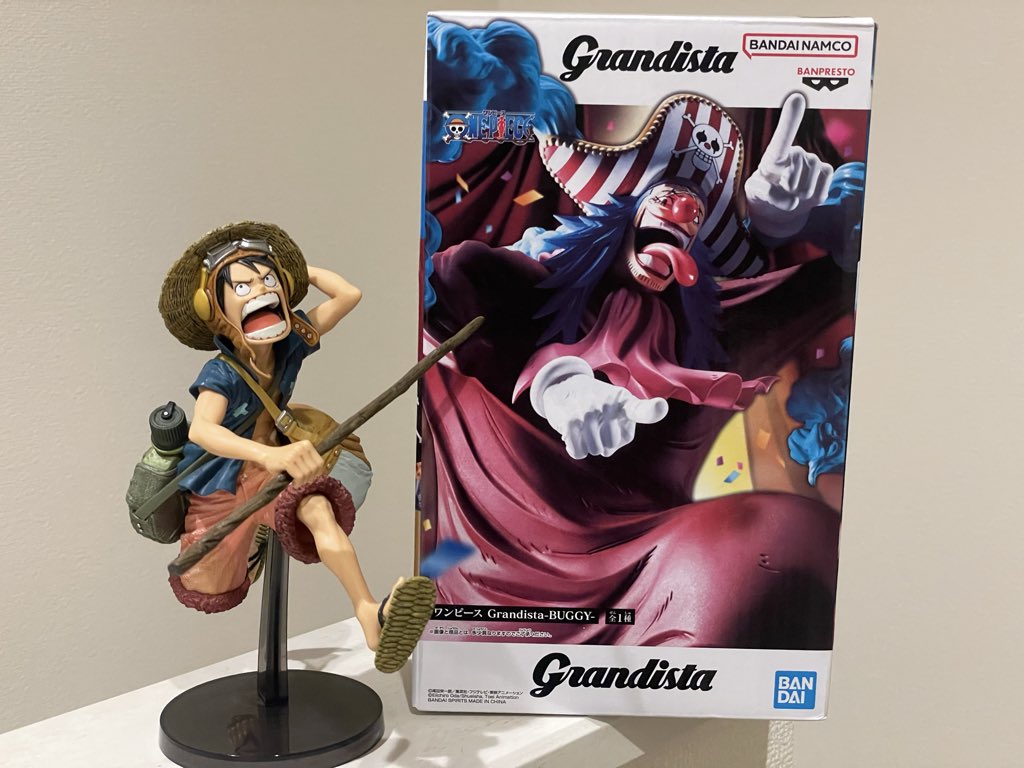 ana_fig5's tweet photo. バギーを取りにいったら、箱無し2500円でずっと探してた造形王頂上決戦4のルフィと出会えたので一緒に回収‼️

木の棒欠品にしか出会って来なかったので嬉しい😭
欠品ないよね〜？？？ https://t.co/GLYDmMeF5E