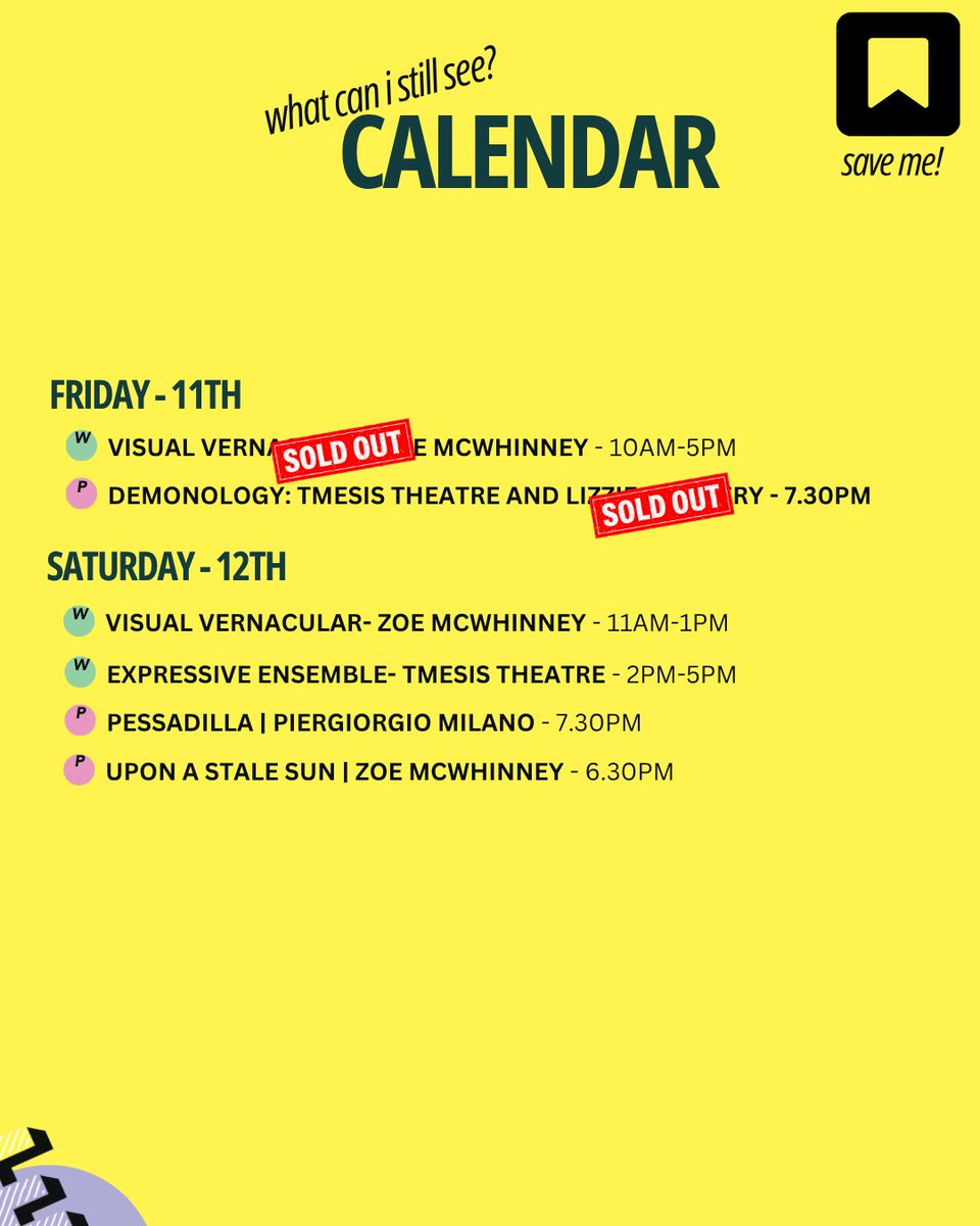 PhysicalFest's tweet photo. We are officially SOLD OUT.
Tomorrow is our final day, and there are still some tickets available for our last performances including Upon a Stale Sun and PESSADILLA.

If you want to be part of the final day, grab your tickets while you still can.

One last day. One last chance! https://t.co/2GYq8FLQsb