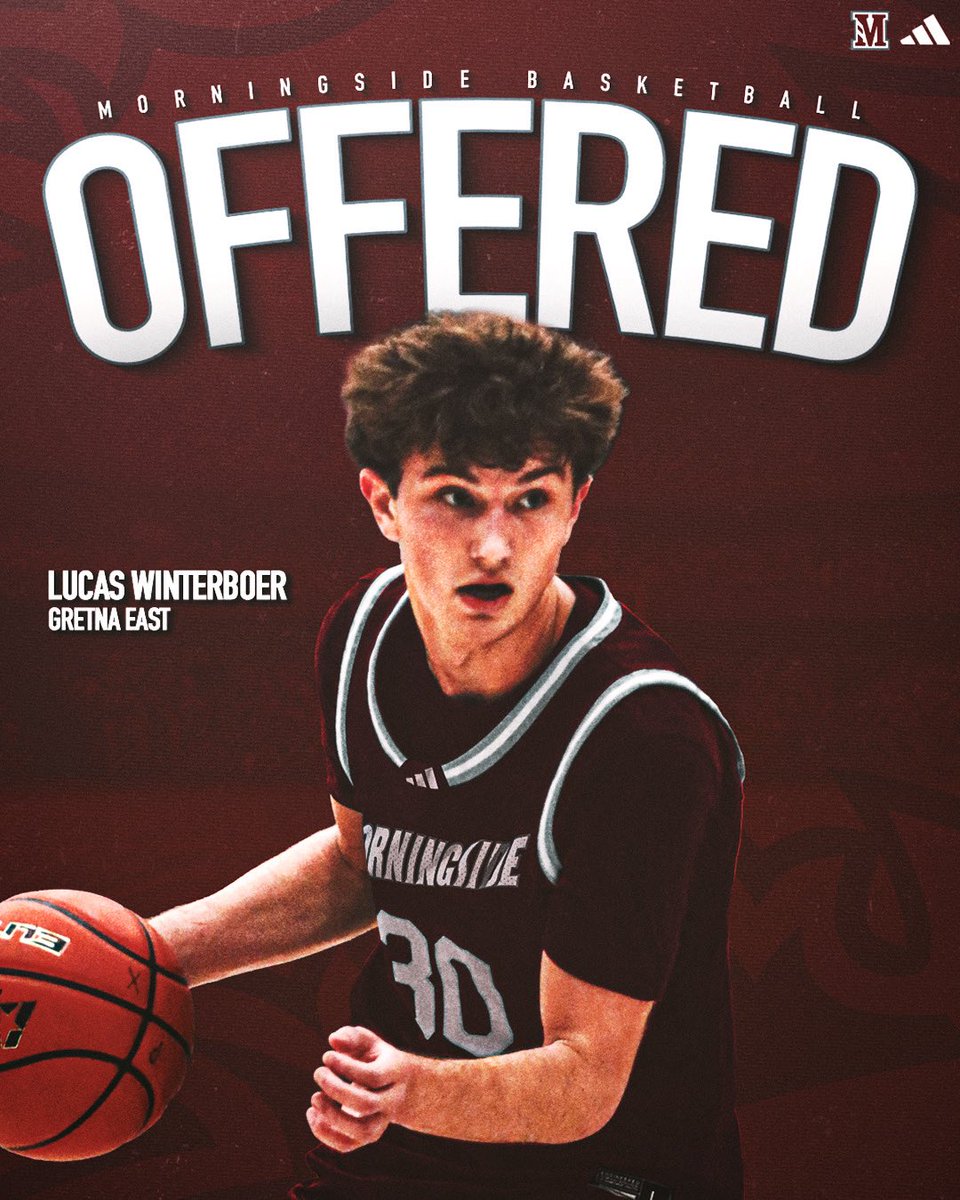 LucasWinterboer's tweet photo. After a great visit and conversation with @CoachMillerMU and @CoachHoskinsMU I am blessed to receive an offer from Morningside University Basketball!

@gretnaeastbbb @CooperAnthony09 https://t.co/0tN8OE1Mql