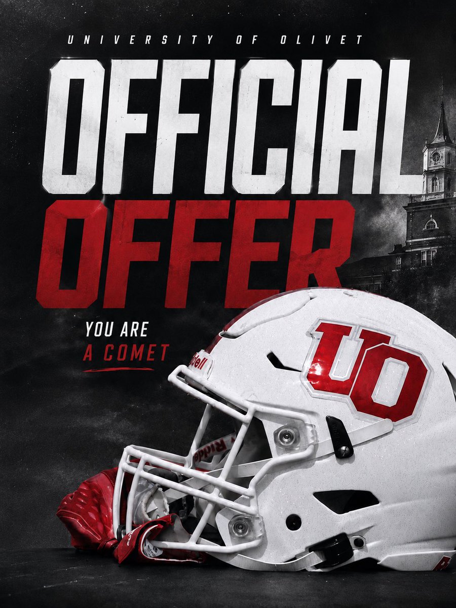 RansomWatson88's tweet photo. After a conversation with @coachzairep I am blessed to say I received my 4th offer with @UOlivetfootball 
@declan_deyoung @FBswarmfootball @BakerLBrian @ClyntonElwood https://t.co/P0yWWr8eE9
