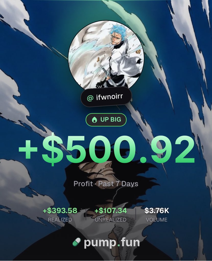 ifwnoir's tweet photo. +$500, 4 figs soon InshaAllah https://t.co/6Z0sZEvzXF