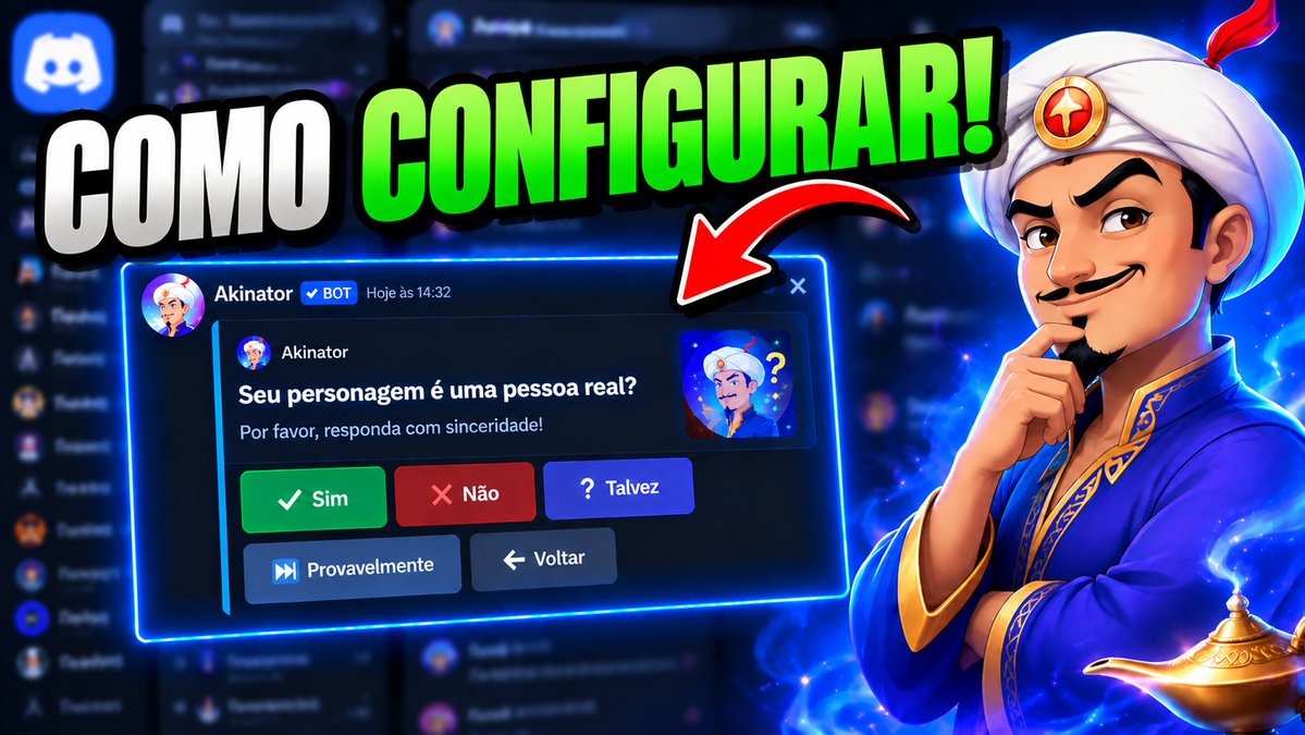 LSPaulo136's tweet photo. 🔮🔥 QUER COLOCAR O AKINATOR NO SEU DISCORD?

No novo vídeo eu mostro COMO CONFIGURAR O AKINATOR NO DISCORD, com perguntas, painel e botões de interação! 🤖

🎥 Assista agora:
https://t.co/RxfU6V7i2X

#Akinator #Discord #DiscordBot #TutorialDiscord #LSSTUDIO https://t.co/aY6se5cF3p