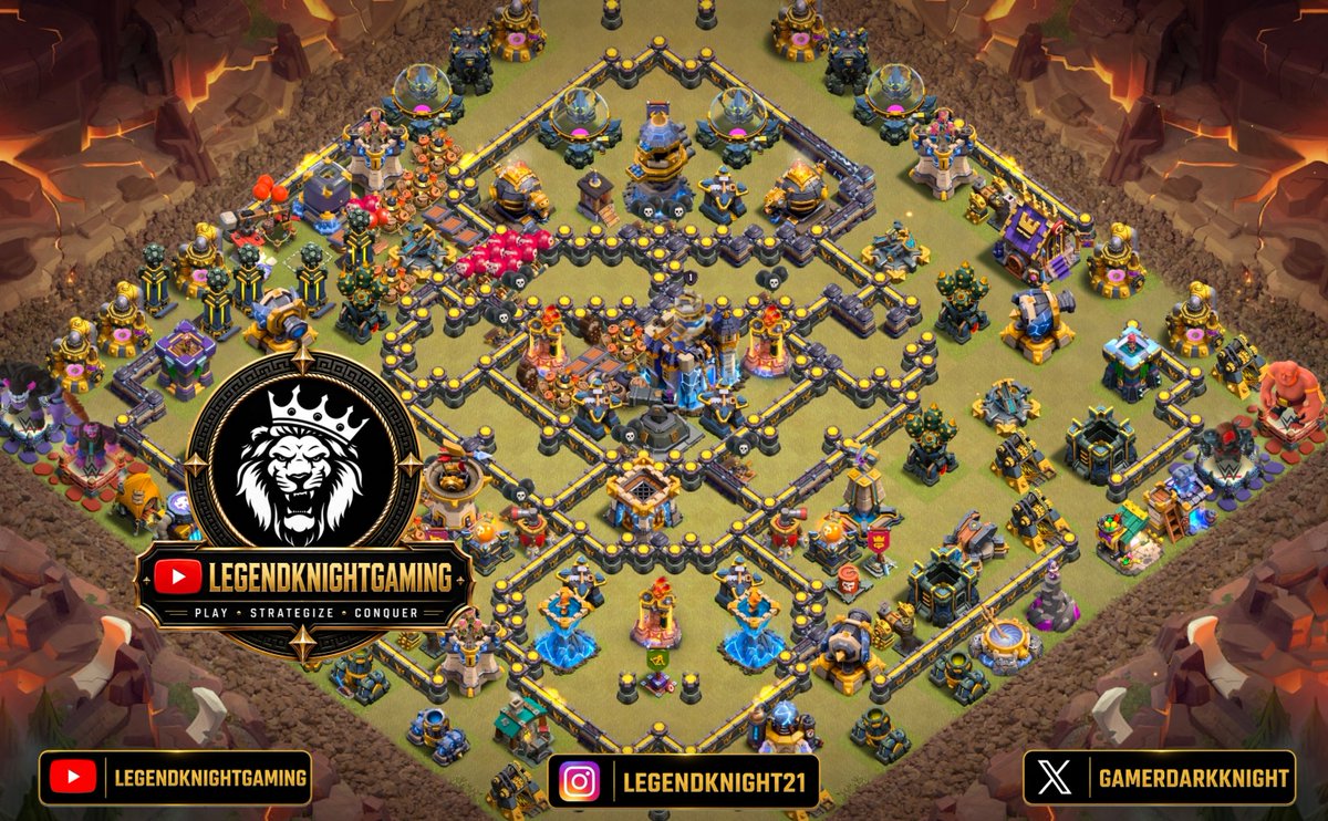 GamerDarkknight's tweet photo. Town hall 18 Legend league base layout

Base Link

https://t.co/N63xESvZ2j

For more base links check my youtube channel 

https://t.co/FF0tZZnjzs

#clashofclans #coc #gaming #probases #elitebases #baselayouts #trending #viral https://t.co/ynbXDykzSc