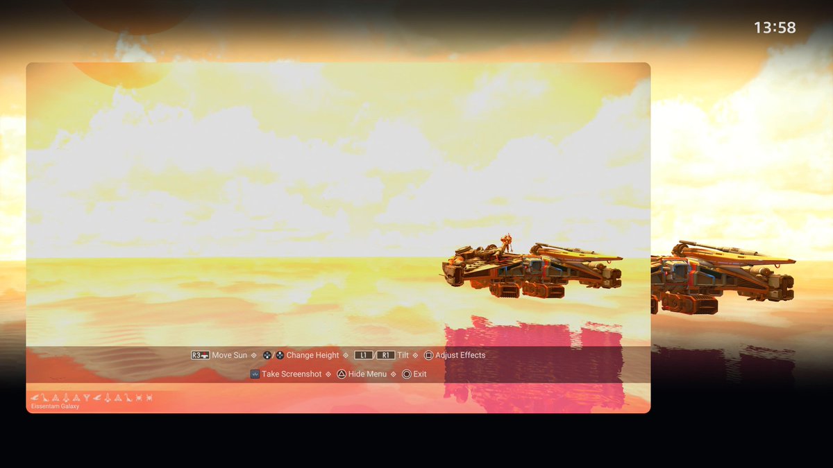 TallPaul85_'s tweet photo. Photo mode bug after the update, theres a bug that adds extra background filter to the photo after taking it. Photos dont do it justice as i only have PS5 and Phone to screenshot. @NoMansSky @hellogames @NCaptainsteve @Beeblebum_GO https://t.co/XwlJlqpgv6