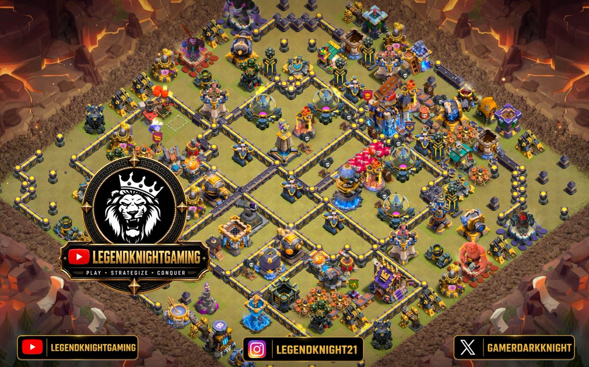 GamerDarkknight's tweet photo. Town hall 18 Legend league base layout

Base Link

https://t.co/FQ0gDcc0vw

For more base links check my youtube channel 

https://t.co/FF0tZZnjzs

#clashofclans #coc #gaming #probases #elitebases #baselayouts #trending #viral https://t.co/vaDrfHwGFW