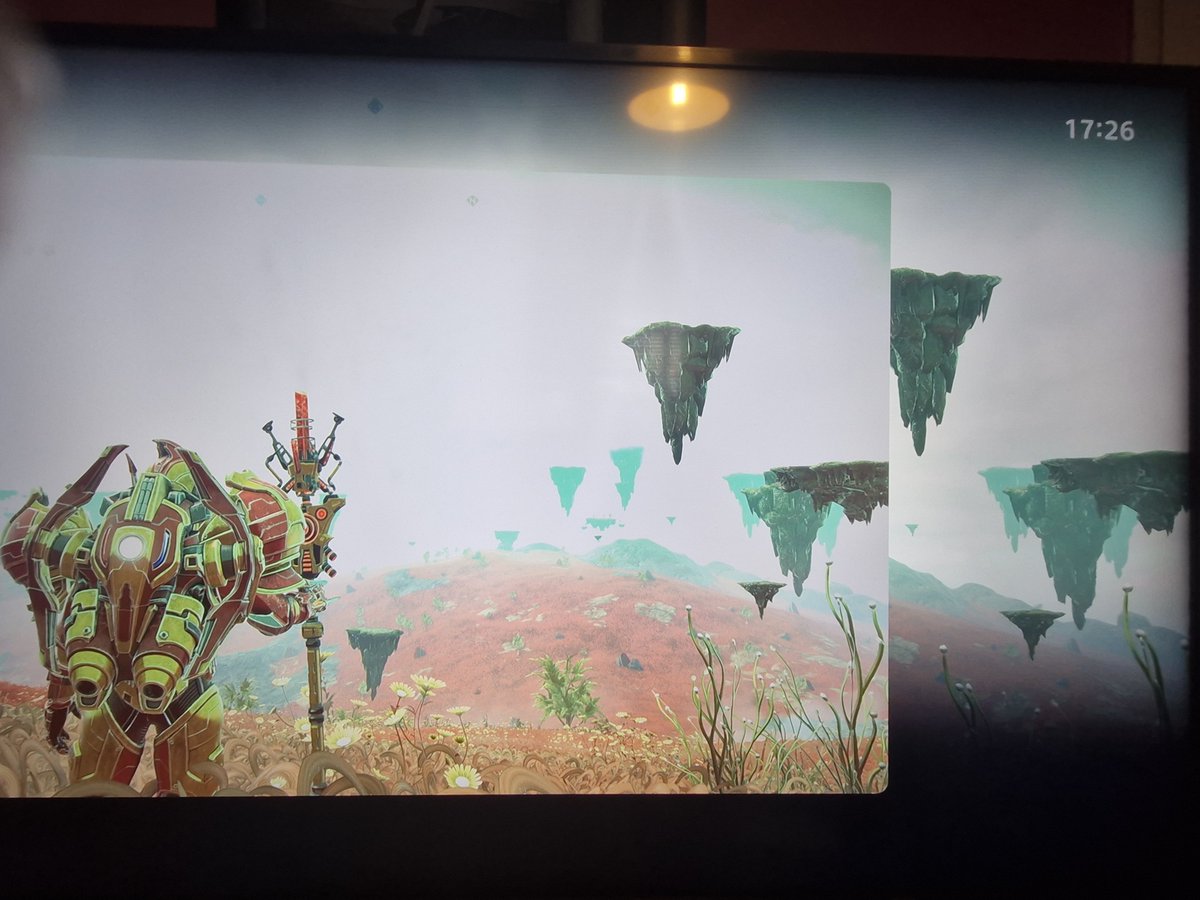 TallPaul85_'s tweet photo. Photo mode bug after the update, theres a bug that adds extra background filter to the photo after taking it. Photos dont do it justice as i only have PS5 and Phone to screenshot. @NoMansSky @hellogames @NCaptainsteve @Beeblebum_GO https://t.co/XwlJlqpgv6