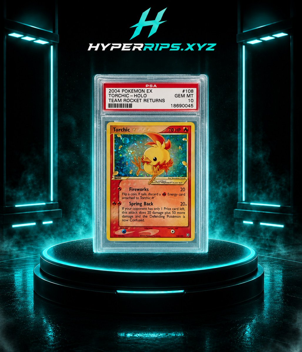 HyperRips's tweet photo. 🔥 Gold Star Torchic just sold for $2.5M in a private sale by Nostalgix.

Is this the top or are gold Star grails undervalued? 👀 https://t.co/AQEIiRaQmr