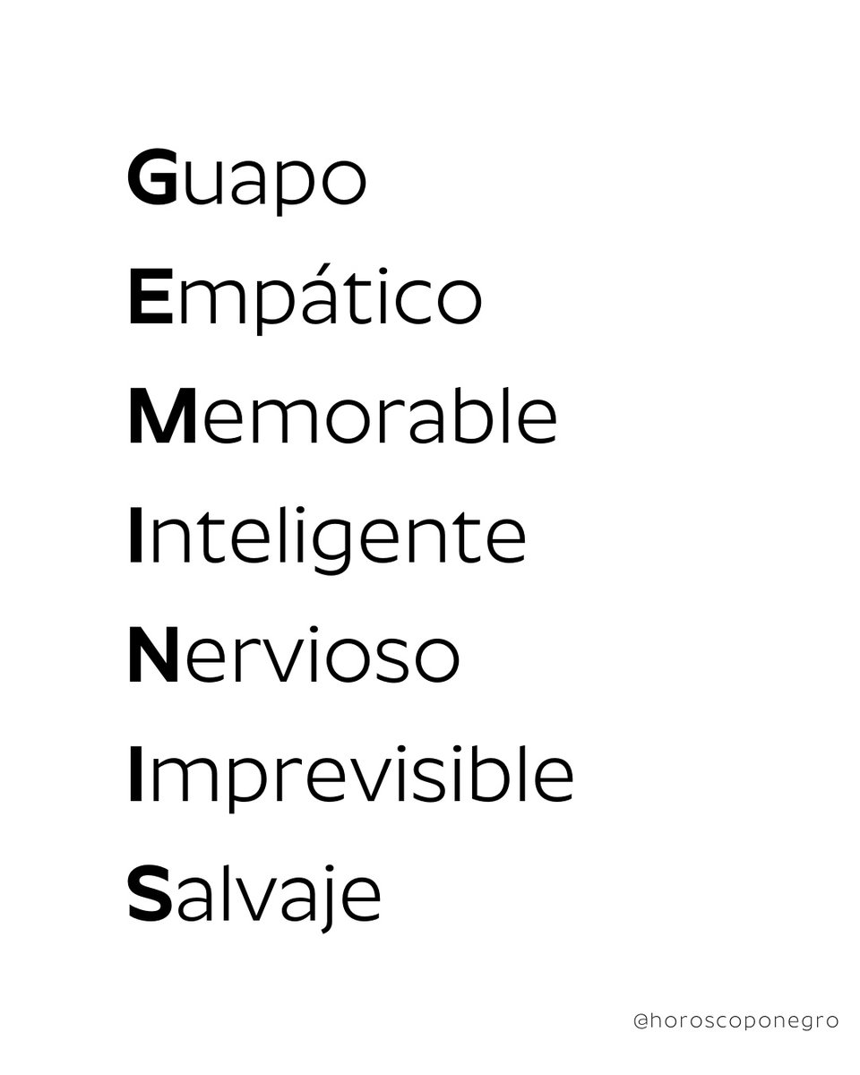 geminis_hn's tweet photo. Géminis en pocas palabras ✨🔮 https://t.co/wWQjcvgy6R