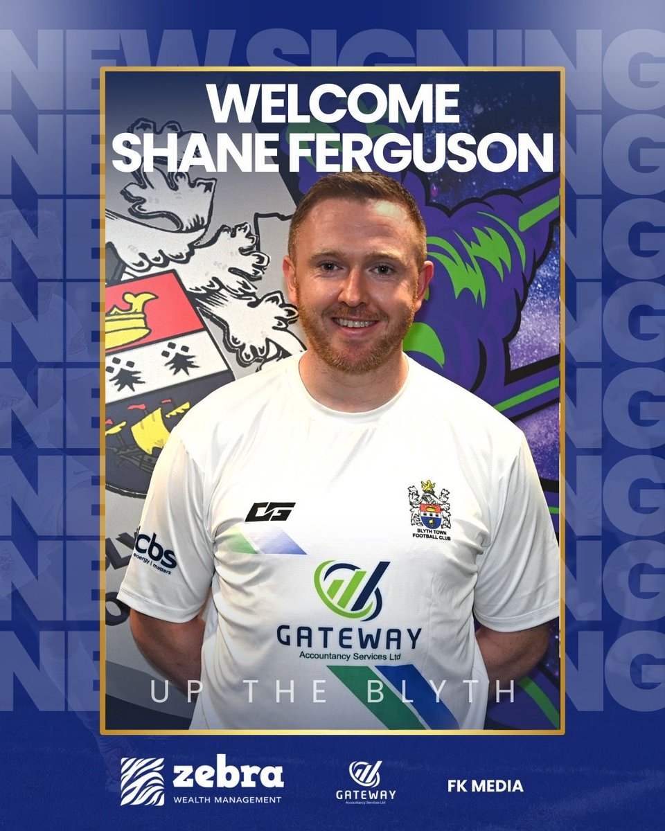 Blyth_TownFC's tweet photo. 𝗡𝗘𝗪 𝗦𝗜𝗚𝗡𝗜𝗡𝗚 ✍️🔒

Blyth Town FC are delighted to announce the signing of former Northern Irish international, Shane Ferguson. 

Full story below 👇

https://t.co/JeZfoNqHdT

Shane is sponsored by Suprema.

📸 Steven White Photographer https://t.co/4oyjwCVqLW