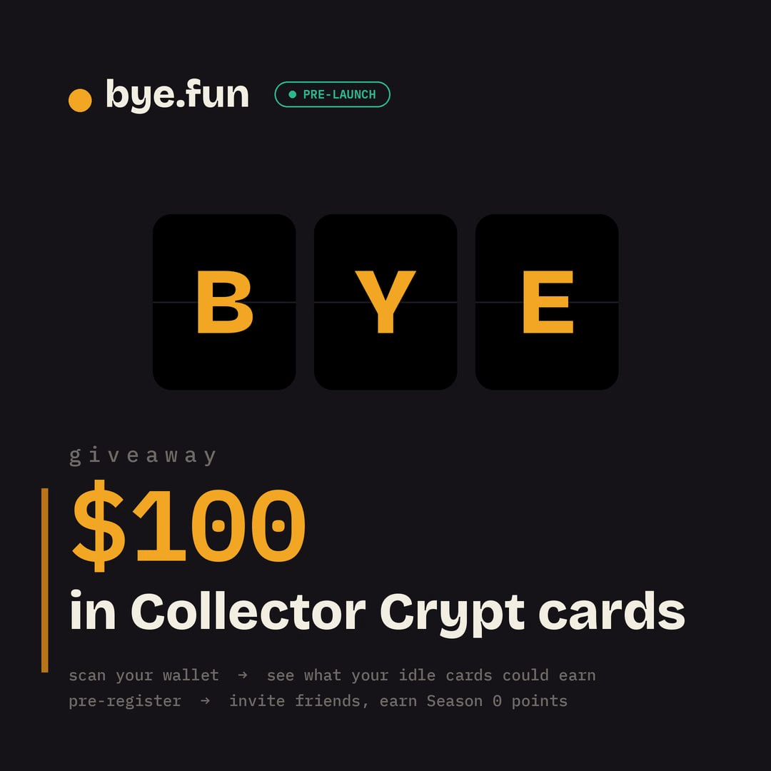 amit0xic's tweet photo. giving away 10 Pokémon cards with @byedotfun (~$100 total)

they just opened their pre-launch where you can scan your onchain TCG collection, see the estimated fees your cards could earn + get positioned for Season 0 (points convert to $BYE)

to enter:

> follow @byedotfun + like/rt this post
> pre-register using my reflink and try out the platform
> quote their pre-launch post (link in comments)
> share your post below

all links in the 1st comment 👇

I'll pick the 10 winners in 3 days, good luck everyone!