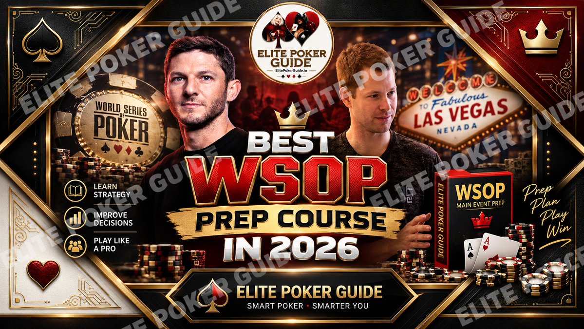 ElitePokerGuide's tweet photo. Best WSOP Prep Course in 2026: What Actually Makes a Tournament Course Useful?

The poker training market has an information problem.

Not a shortage of information.

Too much of it.

A serious tournament player can already find hundreds of hours of ICM work, final-table reviews, live tells, preflop ranges and WSOP hand histories.

The real challenge is turning that material into a preparation system.

That is why comparing WSOP courses by video count alone misses the point.

We compared five major WSOP-focused poker products and found four fundamentally different learning models.

1. The Archive
Run It Once's WSOP Prep Learning Path is the broadest collection.

It contains 83 videos across six areas: WSOP hands, live MTT play, MTT theory, ICM, mental game and Vegas cash.

There is also meaningful material for PLO, HORSE and mixed games.

For experienced players, this is a major advantage.

You can identify a leak and go directly to the relevant section.

The trade-off is that you have to build the study sequence yourself.

Run It Once:
https://t.co/RcaeSCkQHS
2. The Classroom

Solve For Why Home School WSOP Prep is more structured.
It was taught as a multi-week live class and covers tournament theory, preflop construction, blind defense, all-in work, postflop decisions and endgame work.

The supporting files are a major part of its value: PDFs, decks, cheat sheets and spreadsheets allow you to work through the concepts rather than simply watch them.

This is the strongest alternative for a player who wants serious technical rebuilding.

Solve For Why:
https://t.co/h1VuVb6CDO

3. The Coaching Case Study
PokerCoaching's WSOP Preparation Sessions follow Jonathan Little working with one player.

This creates a less polished but very useful type of education.
You see how preparation changes when the coach is solving an actual student's problems instead of teaching an abstract syllabus.

PokerCoaching:
https://t.co/72qtEaXt8y

4. The Champion's Review

PokerCoaching's Phil Hellmuth material examines his WSOPE Main Event championship.
The value is primarily in seeing how an elite live tournament player thinks through real hands.

It is a historical tournament review rather than an end-to-end 2026 preparation system.
Hellmuth:
https://t.co/FSZNXk99O0

5. The Countdown

GTO Lab Get Ready For WSOP is built around the fact that tournament preparation usually has a deadline.

It contains 19 sessions organized into a five-stage arc.
Deep stacks.

Transitions.
Bubble.

Deep run.

Final table.

The program also integrates a layer that online-only poker training often misses: live player profiling, timing behavior, table dynamics and maintaining decision quality during very long days.

That architecture is why it currently ranks first in our comparison for a player heading into a 2026 live series.

GTO Lab:
https://t.co/5HFFVXPgwC

The Decision Framework

Choose Run It Once if breadth is your priority.

Choose Solve For Why if you want structured technical study.

Choose PokerCoaching if you learn by watching real coaching.
Choose Hellmuth if you want championship thought process and live-poker history.

Choose GTO Lab if you want a modern plan with a defined start and finish.
“Best” only becomes meaningful once you know what problem the training has to solve.

FOREVER LICENSE — one payment, lifetime access, no subscription.

Elite Poker Guide:
https://t.co/oCRh8uPpkY

Read the full file-level comparison: https://t.co/ZCV5TfYZ8j