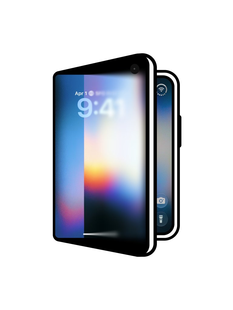 himspaceglobal's tweet photo. Trying to create iPhone Duo illustration https://t.co/yQGq7L2fOq