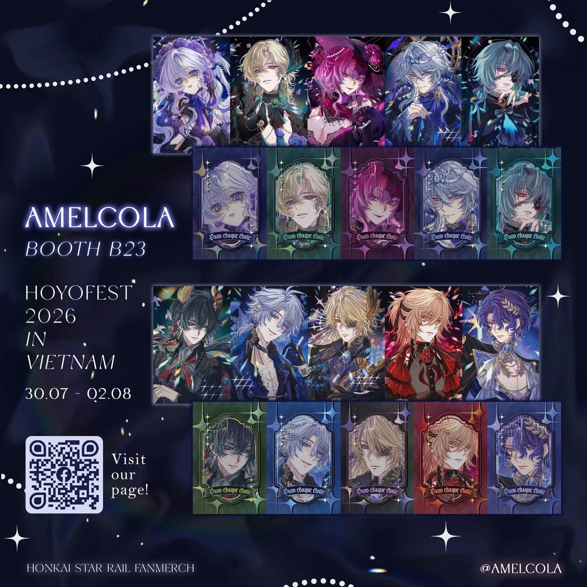 AmelCola_circle's tweet photo. Gacha card set and badges
Not available for purchase anymore, but I’d like to post as memories

#honkaistarrail #hsr #崩壊スターレール https://t.co/hrpzJmu3wr