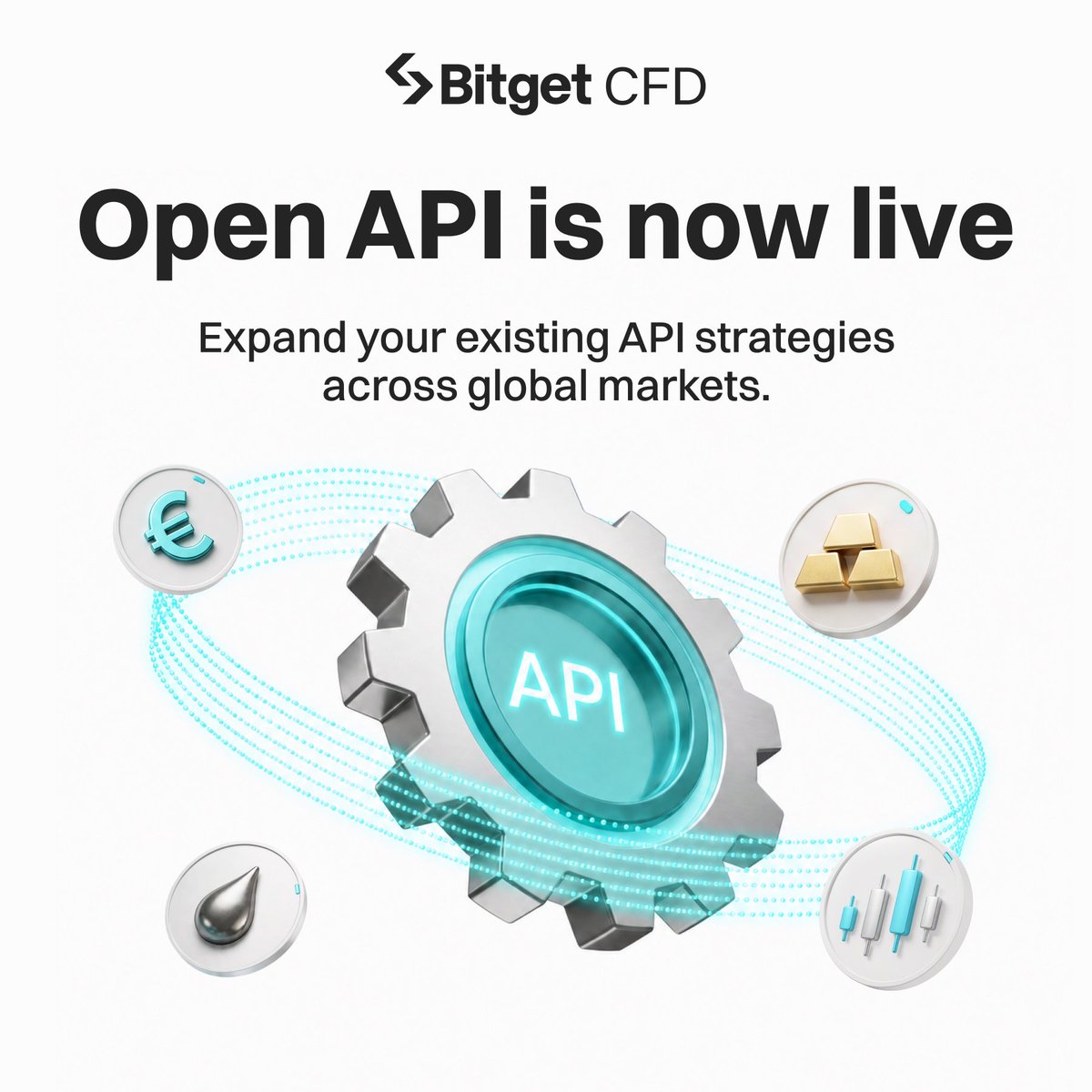 Bitget_TradFi's tweet photo. Quant traders, this one’s for you.
 
Bitget Open API now supports CFD trading, automated order execution, fund transfers, TP/SL, account queries, and real-time market data directly from your CFD account.

Built for algo traders and quantitative teams. https://t.co/EQ57L7Npjq