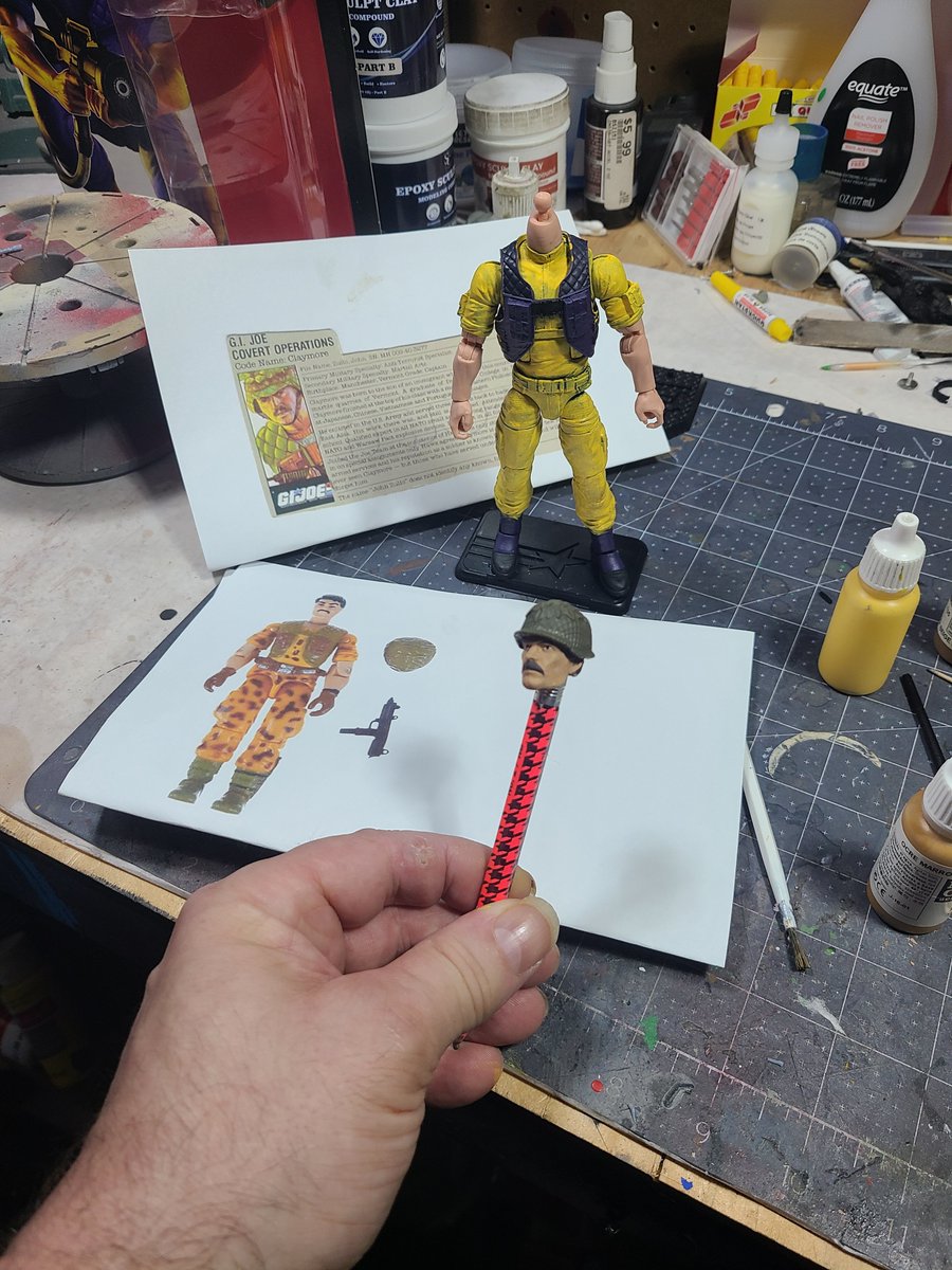 bhp99's tweet photo. GI Joe Classified Captain Claymore Mission Brazil. Like his The Lord's scale counterpart using a televiper as the base. #gijoeclassifiedseries #actionfigures https://t.co/zaf1rFaNgw