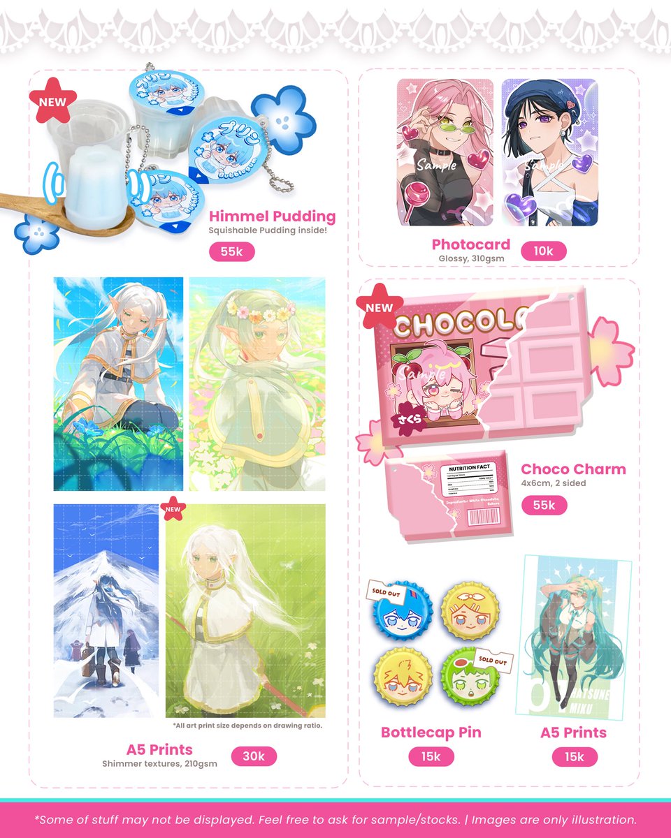 chirutya67's tweet photo. [ 🔁/🩷 are appreciated!! ]

Hii here’s my catalogue for #COCOMA5 

🫧 D-3 Ada lah Pokoknya (Both days)
🫧 Genshin Impact | Xiao | Frieren | Vocaloid | Alien Stage
🫧 PO + Book #CF23 OTS only (Link ⬇️)

See you there! ₍ᐢ. .ᐢ₎★

(1/2)

#cocoma5catalogue #cf23 #comifuro https://t.co/ZTZoDTb1gY
