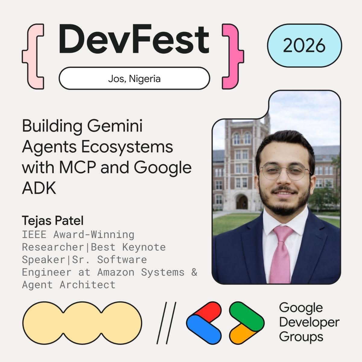 gdgjos2's tweet photo. Build. Secure. Scale.

#DevFestJos #GDGJos #DevFest2026 #GoogleDeveloperGroups https://t.co/SubbhkWREL