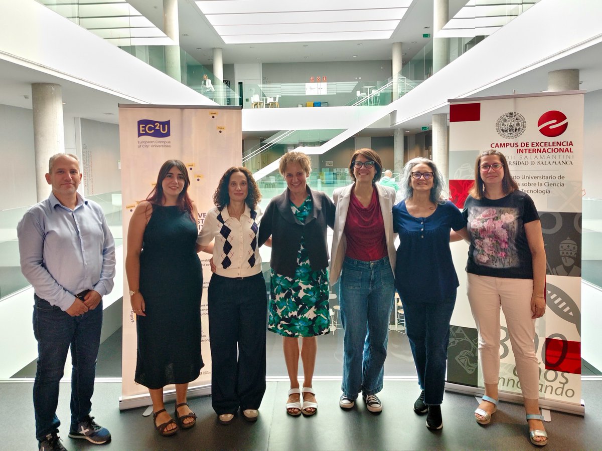 PEITI_USAL's tweet photo. Great to welcome Luzia Honeder (Institute for Integrated Quality Design, @jkulinz ) to @usal for a job shadowing visit with colleagues from IECYT &amp; @USAL_EC2U . 
Two days of shared learning across Europe! 🇪🇺 https://t.co/DVqe3wbTi1