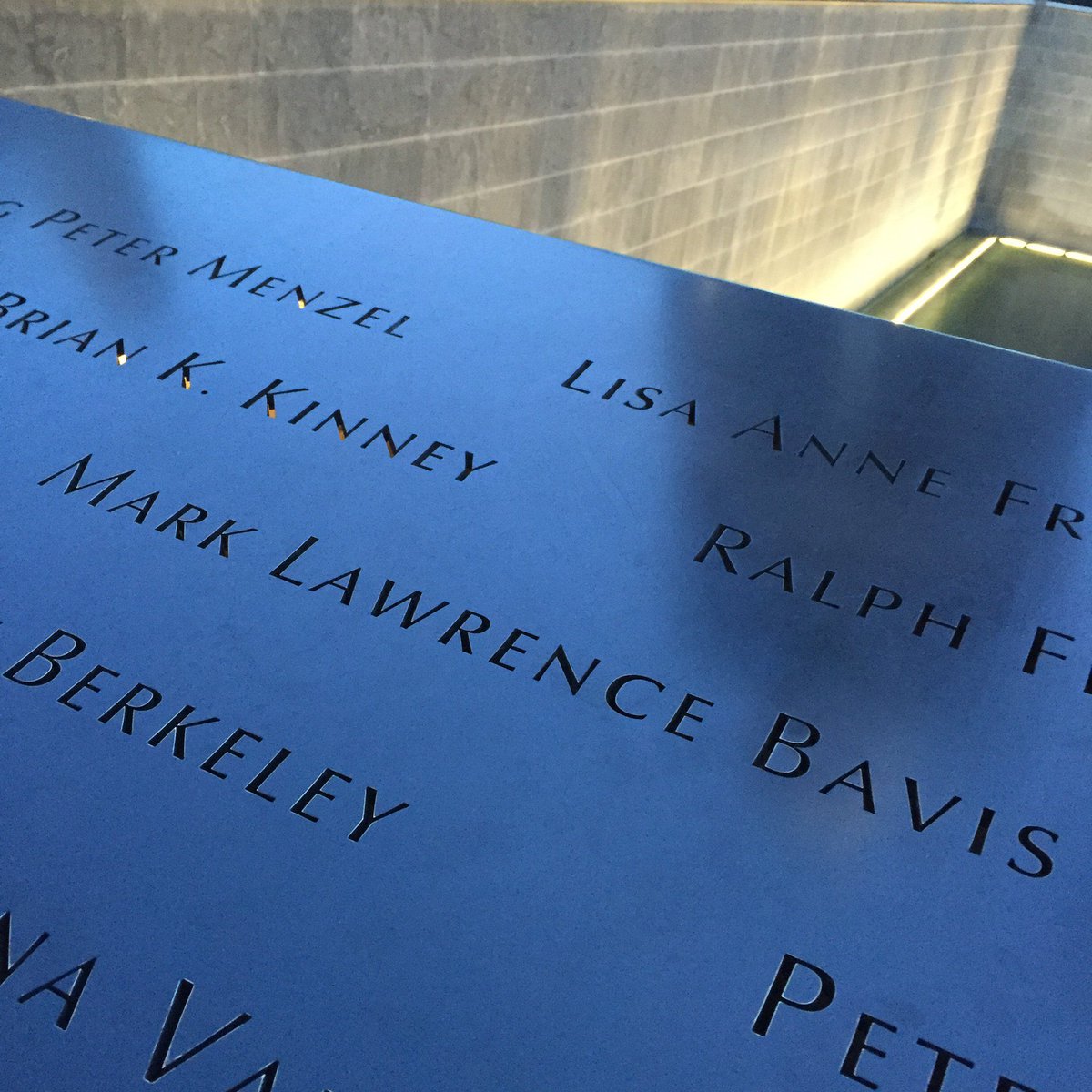 Mark Lawrence Bavis’ name at the 9/11 memorial