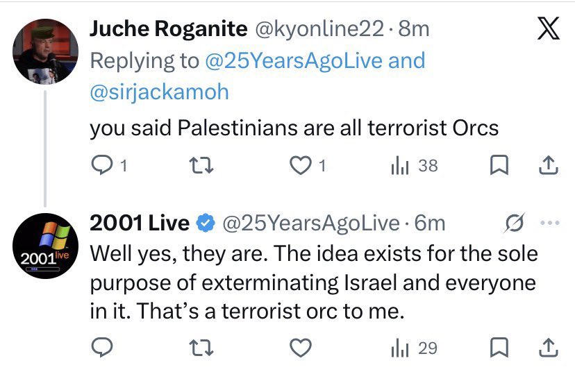 Constancymusic's tweet photo. @25YearsAgoLive FYI the owner of this account is super far-right and openly supports the war in Gaza. Pls don't support him. https://t.co/ARlTIbjsYT