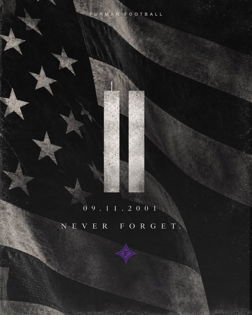 PaladinFootball's tweet photo. A day we will never forget. Today, we honor and remember.

#EliteIsTheStandard | #FUAllTheTime https://t.co/oH1nljFa8s