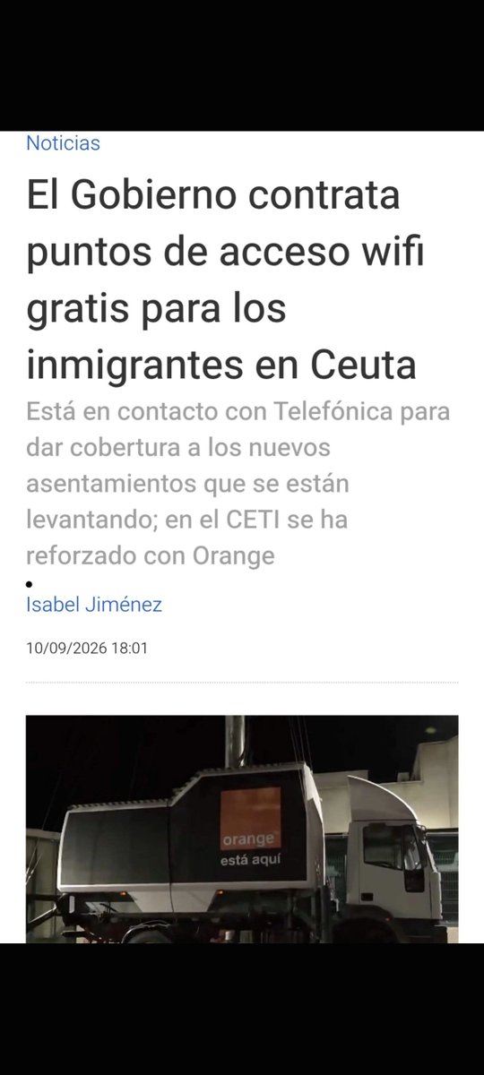 Patrikcs1's tweet photo. Hola @orange_es @orange 
Les comunico que ya he tramitado las bajas de fibra, 3 teléfonos móviles, uno fijo y TV.
Me daba bastante repugnancia ser cliente de una empresa que da servicio de wifi a unos invasores que están haciendo la vida imposible a mí gente.
Hasta nunca. https://t.co/7M8DmyFdB2