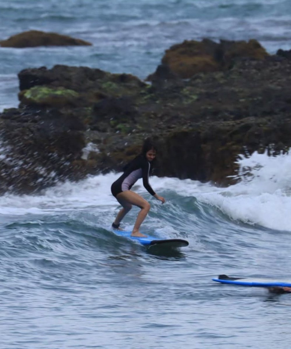 wadiduh's tweet photo. life is about learning and unlocked new skills, and here we have little marie learning how to walk and not-so-little-anymore marie learning how to surf, live ur life to the fullest my bby https://t.co/WaV2BWNdvG