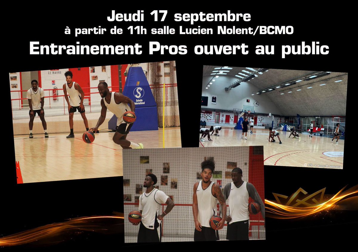 stblehavre's tweet photo. 🚨 A noter sur vos agendas :
Jeudi 17 septembre, salle Lucien Nolent/BCMO, entrainement pros ouvert au public.

Venez nombreux assister à l'entrainement de Lauriane Dolt. https://t.co/T7ig5gYFbD