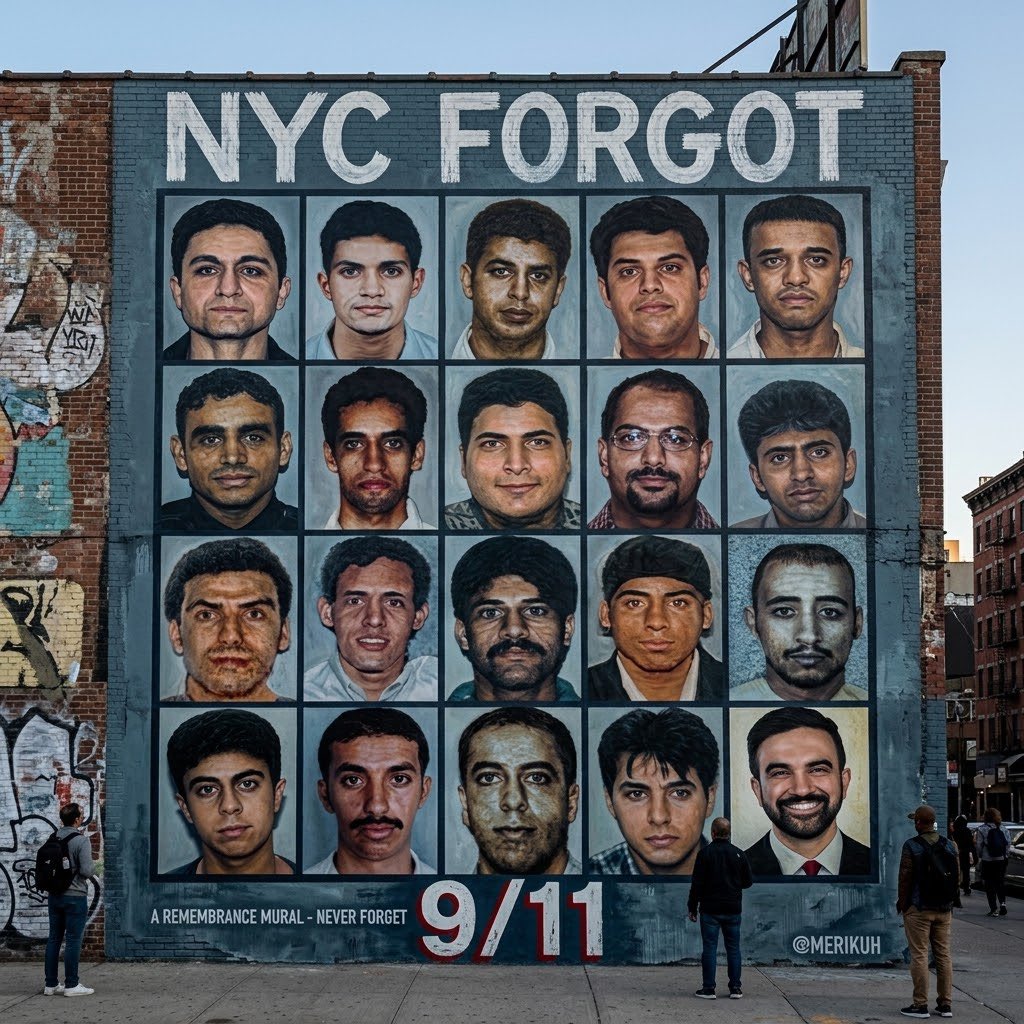 merikuh's tweet photo. New York City Forgot 9/11 https://t.co/nQPGuUuf7h