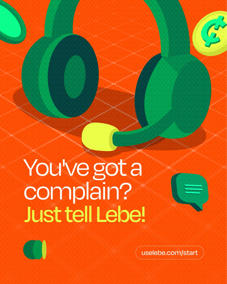 trylebe's tweet photo. Got a complaint or need help with a transaction? We’re here to listen and help. 

Simply tell Lebe, and our support team will work with you to resolve your concerns quickly. 🎧💬

Visit https://t.co/kMFz3DbKF7 to get started.

#lebe #customersupport❤️ #financemadesimple #ghana https://t.co/lI6ekVSw5K
